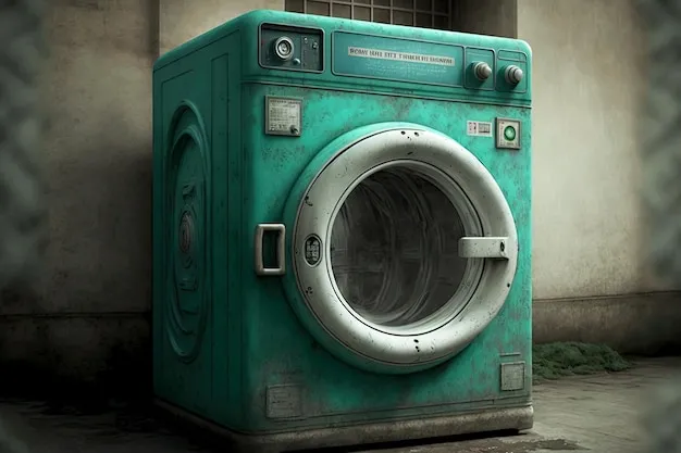 dirty broken machine washing urg