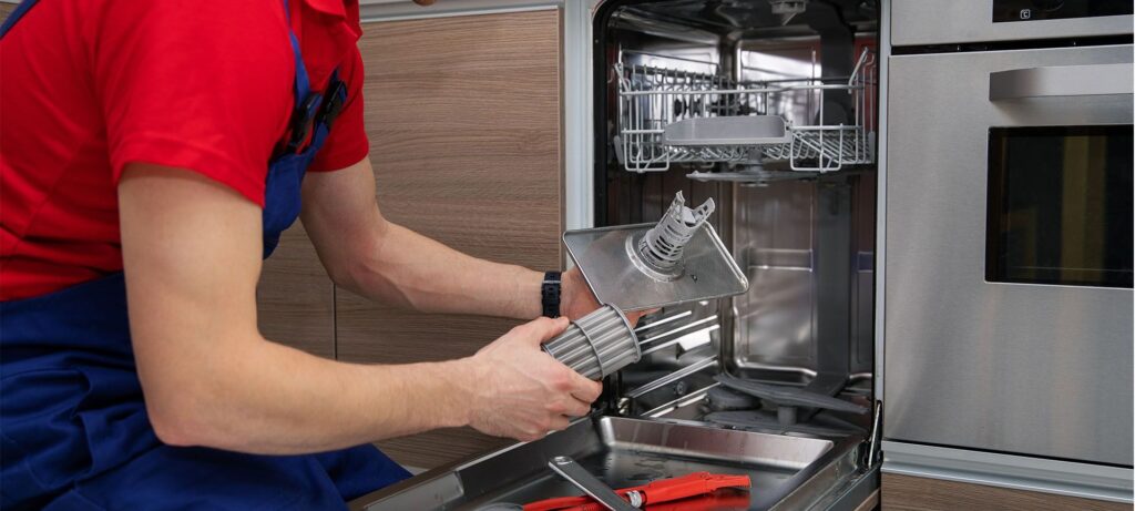 fixing a dishwasher